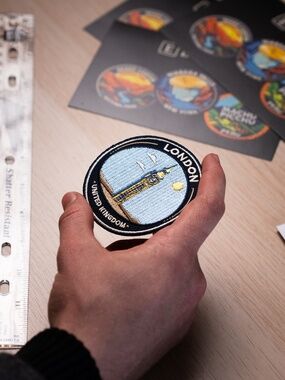 London Big Ben Iron On Patch – United Kingdom Landmark 3” Embroidered Badge